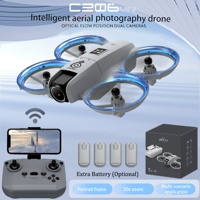Drone Kit Tricopter - CZ06 Mini Drone quadrirotor RC -