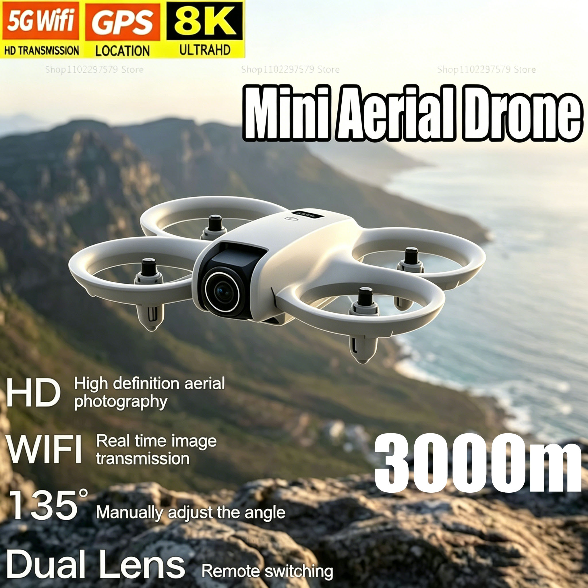 Mini drone avec caméra HD 8K,  - Drone Kit Tricopter avis et prix