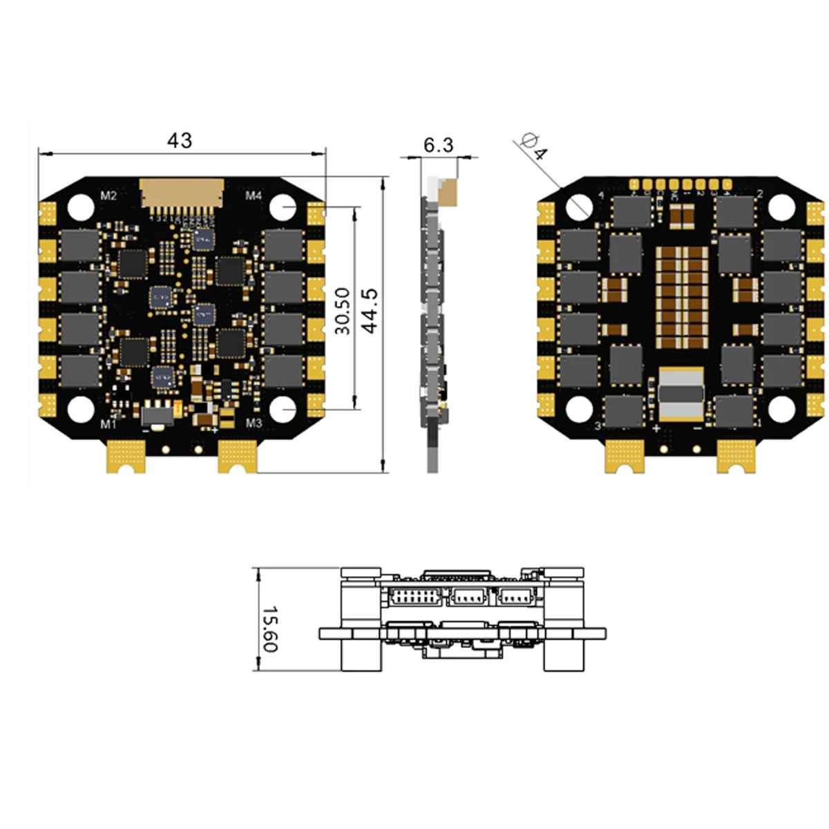 Contrôleur de vol F4 F405 F7 F - Betaflight Fc F7 avis et prix